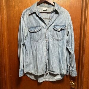 Men's Blue Denim Shirt